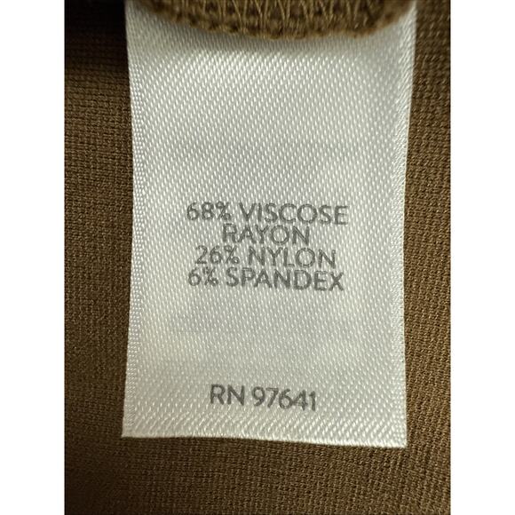 J.Jill Ponte Leggings Pants Affinity Stretch in Espresso Brown‎ Sz Med - Picture 10 of 11